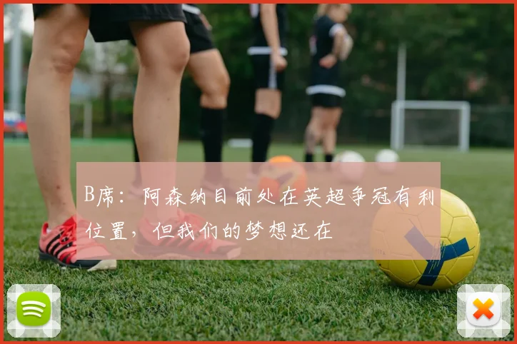 B席：阿森纳目前处在英超争冠有利位置，但我们的梦想还在
